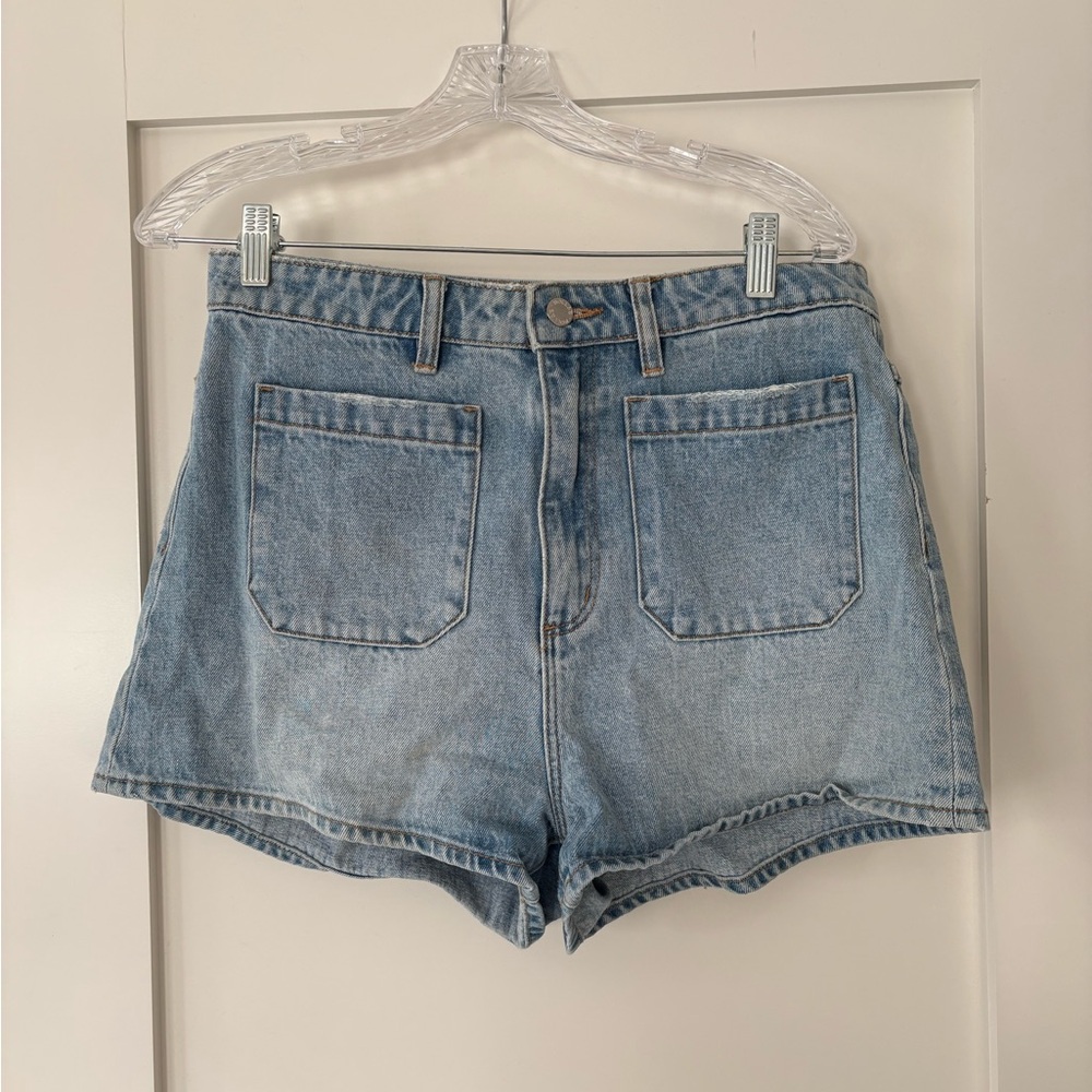 Rollas Light Blue Denim High-Waist Women's Shorts size 30